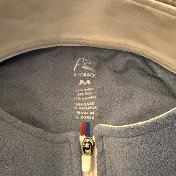 Rhoback Blue Quarter Zip - Picture 3 of 6